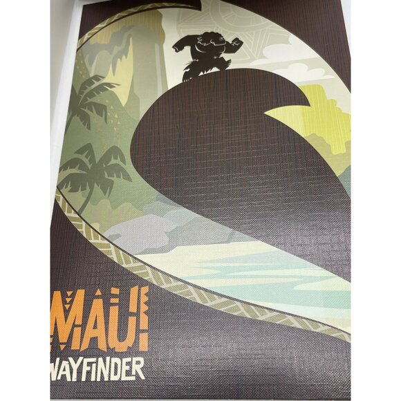 Disney Moana lithograph set limited edition 2000 set of 4 Maui 8x12" READ - Picture 11 of 11